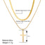 Simple Classic Cross Gold Plated Layered Necklace with Pearl Pendant