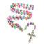 Simple Classic Cross Round Alloy Soft Clay Pendant Necklace