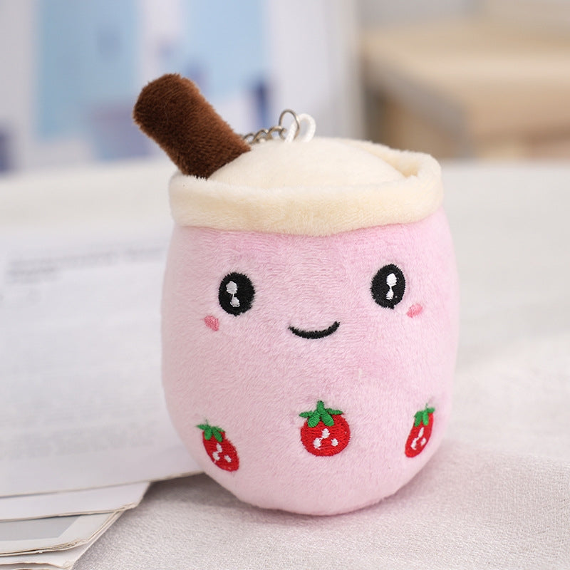 Simple Style Fruit Plush Keychain Accessory