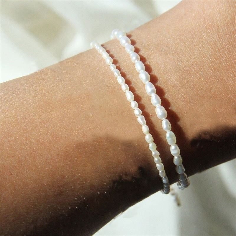 Simple Geometric Freshwater Pearl Women's Bracelet