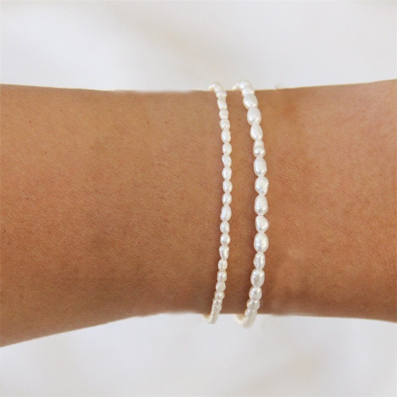 Simple Geometric Freshwater Pearl Women's Bracelet