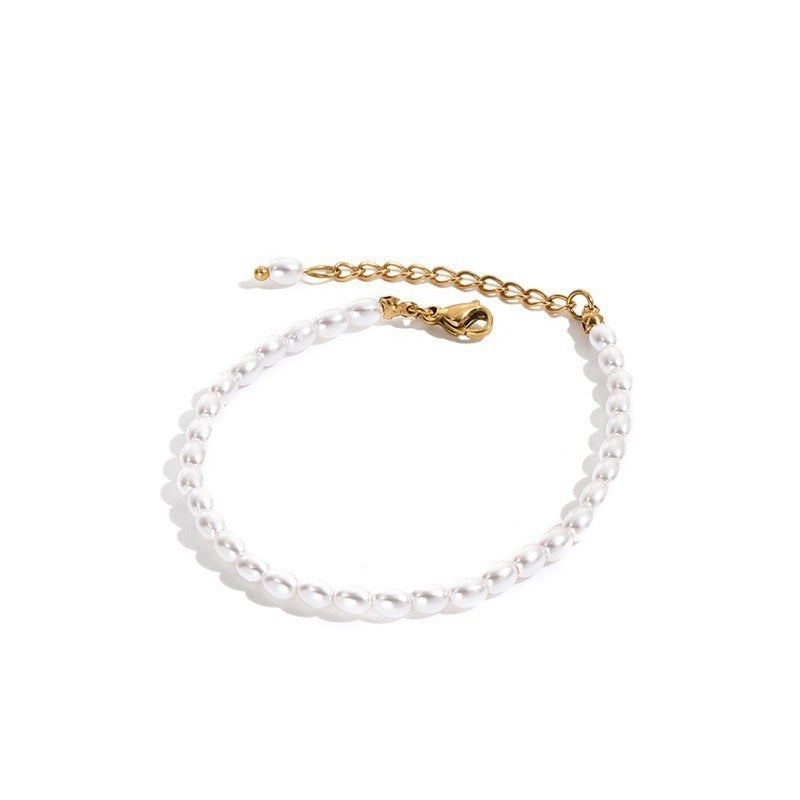 Simple Geometric Freshwater Pearl Women's Bracelet