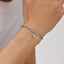 Simple Style 201 Stainless Steel Men's Letter Bracelet Chain