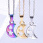 Simple Classic Moon Stainless Steel Women's Pendant Necklace