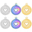 Simple Classic Round 304 Stainless Steel Plated Heart Pendant Necklace