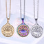 Simple Classic Round 304 Stainless Steel Women's Evil Eye Pendant Necklace