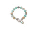 Simple Style Round Crystal Beaded Bracelet with Butterfly and Elephant Charms