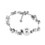 Simple Classic Round Brass and Silver Pearl Beaded Bracelet 2023