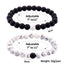 Simple Style Round Natural Stone Braided Rope Friendship Bracelets Set