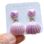 Simple Shell Resin Heart Ear Cuffs for Girls