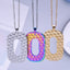 Simple Geometric 18K Gold Plated Stainless Steel Women's Pendant Necklace