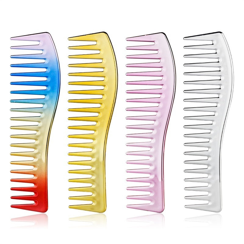 Simple Style Solid Color ABS Men's Professional Hairdressing and Styling Comb Set