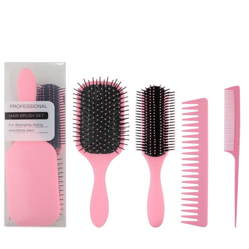 Simple Style Solid Color ABS Hairdressing Comb Set