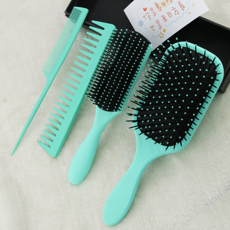 Simple Style Solid Color ABS Hairdressing Comb Set