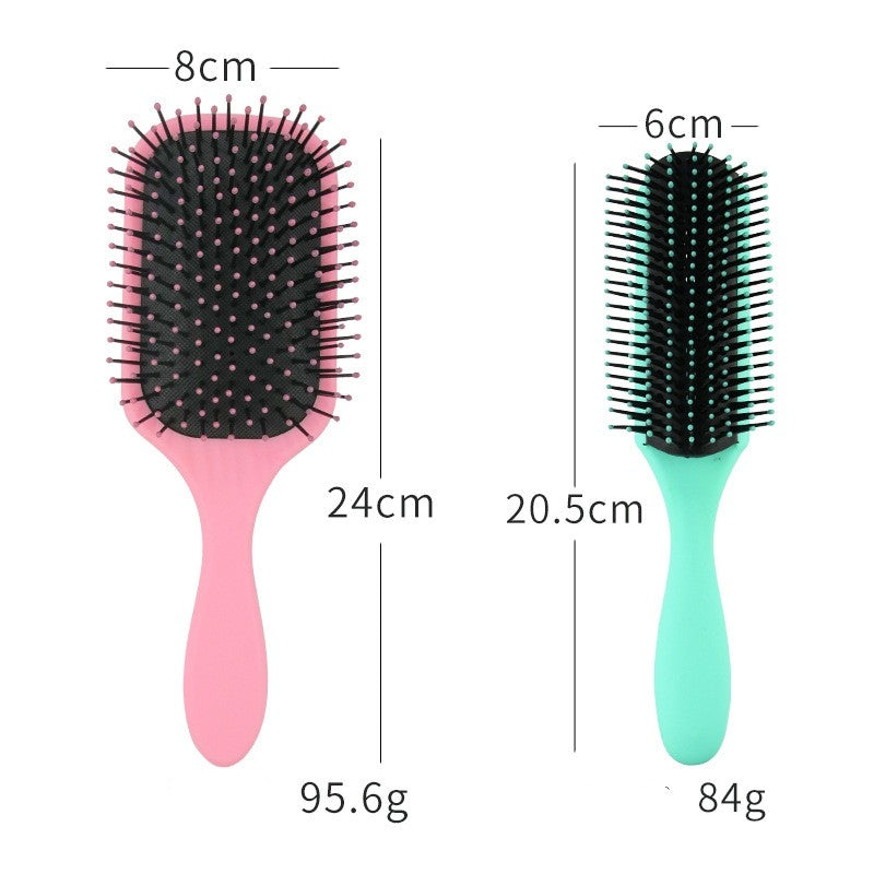 Simple Style Solid Color ABS Hairdressing Comb Set