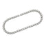 Men's Solid Color Alloy Inlay Bracelet & Hip-Hop Cuban Chain Necklace with Square Diamond Pendant