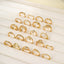 Simple Classic Solid Color Rhinestone Pearl Women's Ring Set - 23 Piece Gold Geometric Knuckle Rings with Cross, Moon, and Leaf Designs