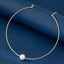Simple Classic Solid Color Alloy Plastic Pearl Choker Necklace