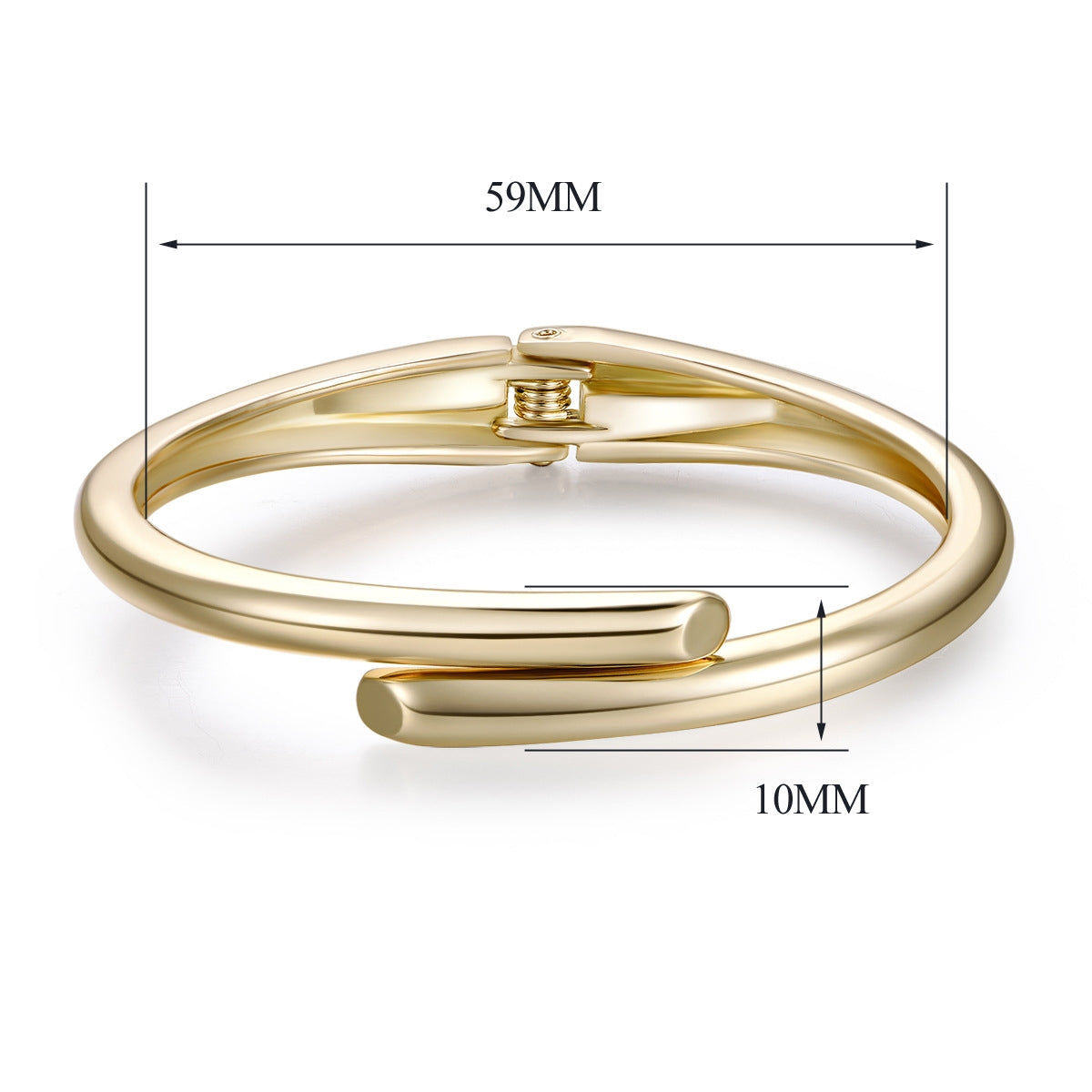 Minimalist Gold Plated Alloy Bangle and Scenery Bracelet Set