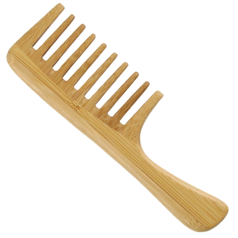 Simple Classic Solid Color Bamboo Hairbrush Set for Men