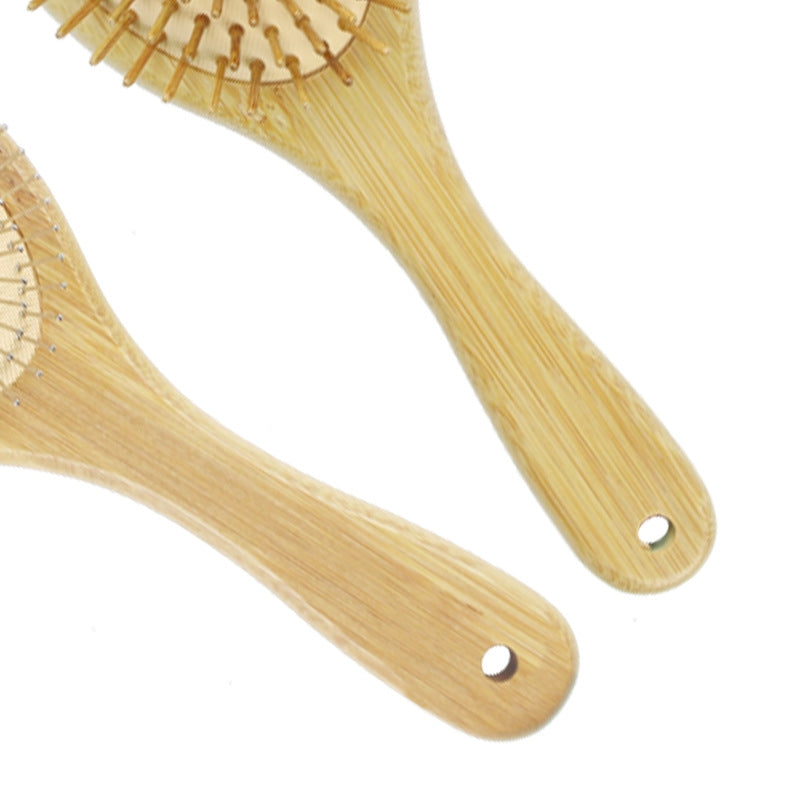 Simple Classic Solid Color Bamboo Air Cushion Massage Comb for Scalp and Hair Care