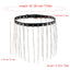 Simple Style Solid Color PU Leather Alloy Chain Women's Belt with Tassel and Gothic Punk Harness
