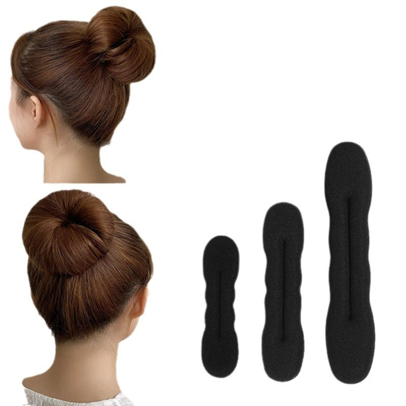 Simple Classic Solid Color Hair Bun Maker Sponge for Kids and Adults