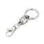 Simple Classic Solid Color Stainless Steel Skull Keychain Accessory