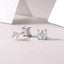 Simple Classic Sterling Silver Moissanite Stud Earrings with 18K Gold Plating