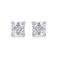 Simple Classic Sterling Silver Moissanite Stud Earrings with 18K Gold Plating