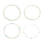 Simple Style Color Block Beaded Shell Beach Vacation Body Chain Set