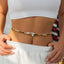 Simple Style Color Block Beaded Shell Beach Vacation Body Chain Set