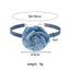 Minimalist Floral Denim Alloy Choker Necklace with Tassel Design