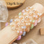 Simple Style Sunflower Crystal Pendant Alloy Bracelet for Women