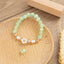 Simple Style Sunflower Crystal Pendant Alloy Bracelet for Women