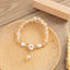 Simple Style Sunflower Crystal Pendant Alloy Bracelet for Women