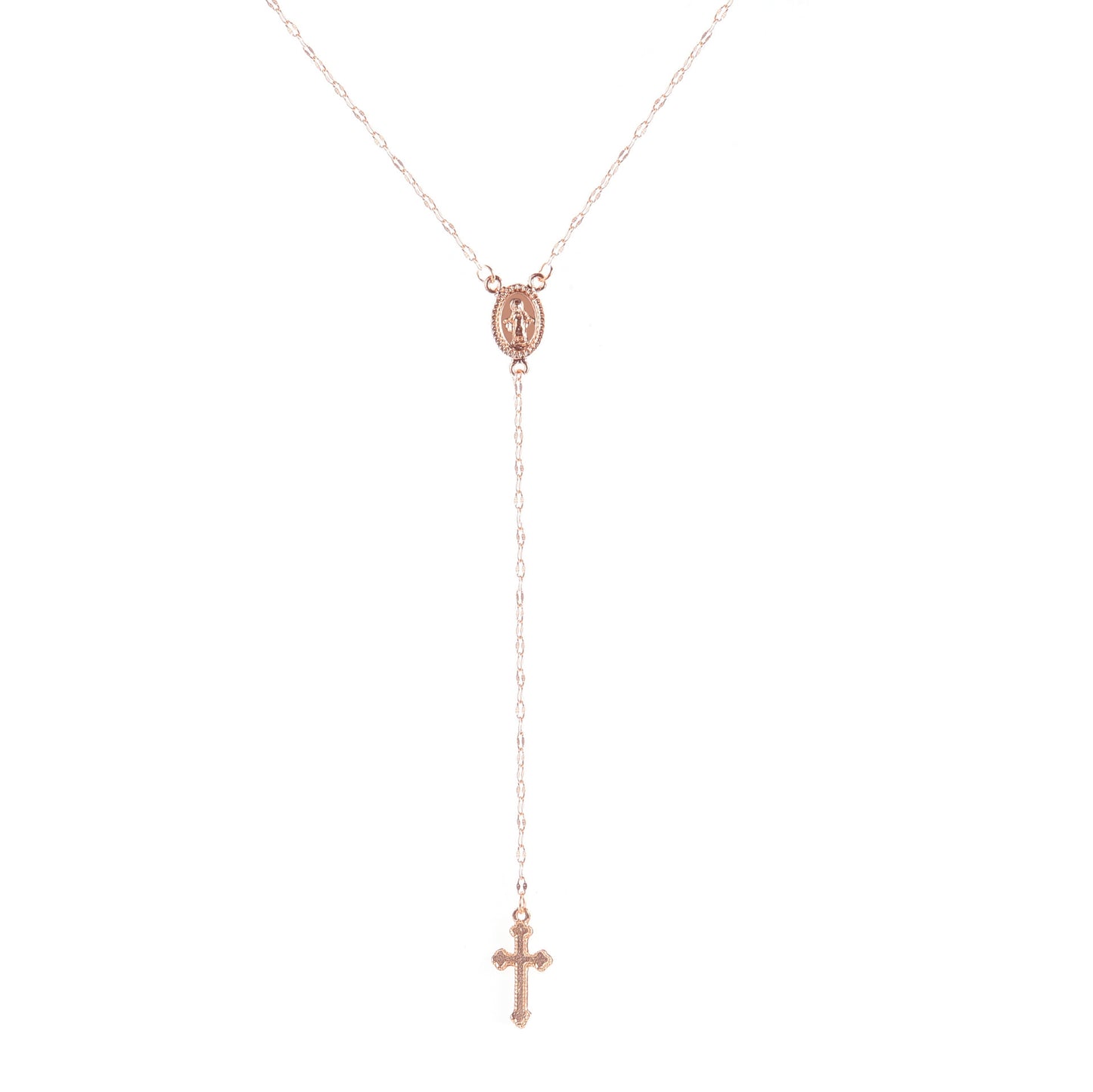 Simple Cross Alloy Plated Women's Pendant Necklace