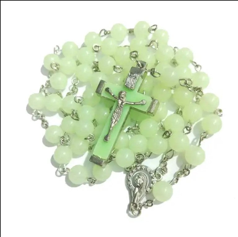 Simple Style Glow-in-the-Dark Cross Pendant Necklace