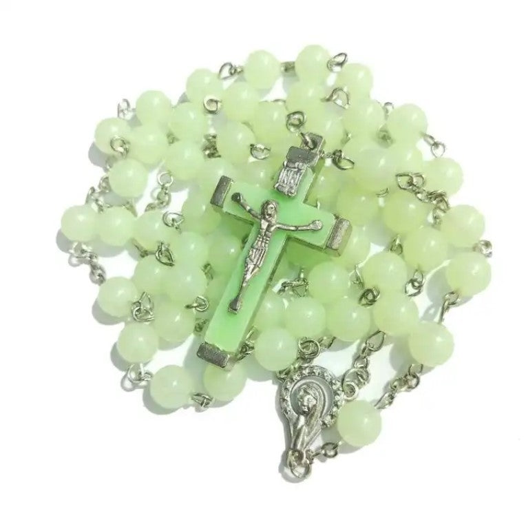 Simple Style Glow-in-the-Dark Cross Pendant Necklace