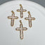 Simple Cross Shell Zircon Pendant Necklace DIY Jewelry Accessories