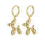 Simple Style Candy Color Balloon Dog Alloy Women's Earrings