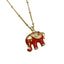 Simple Elephant Pendant Necklace with Zircon Detailing