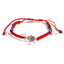 Simple Eye Copper Red String Couple Bracelets