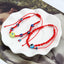 Simple Eye Copper Red String Couple Bracelets