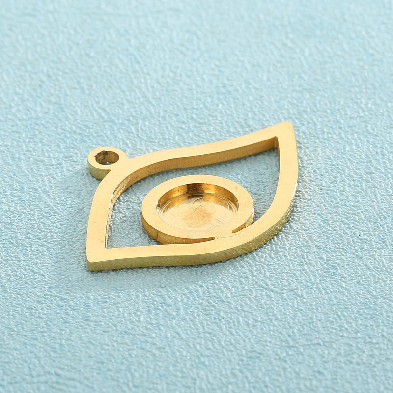 Eye of Horus Stainless Steel Hollow Pendant Necklace and Jewelry Accessories