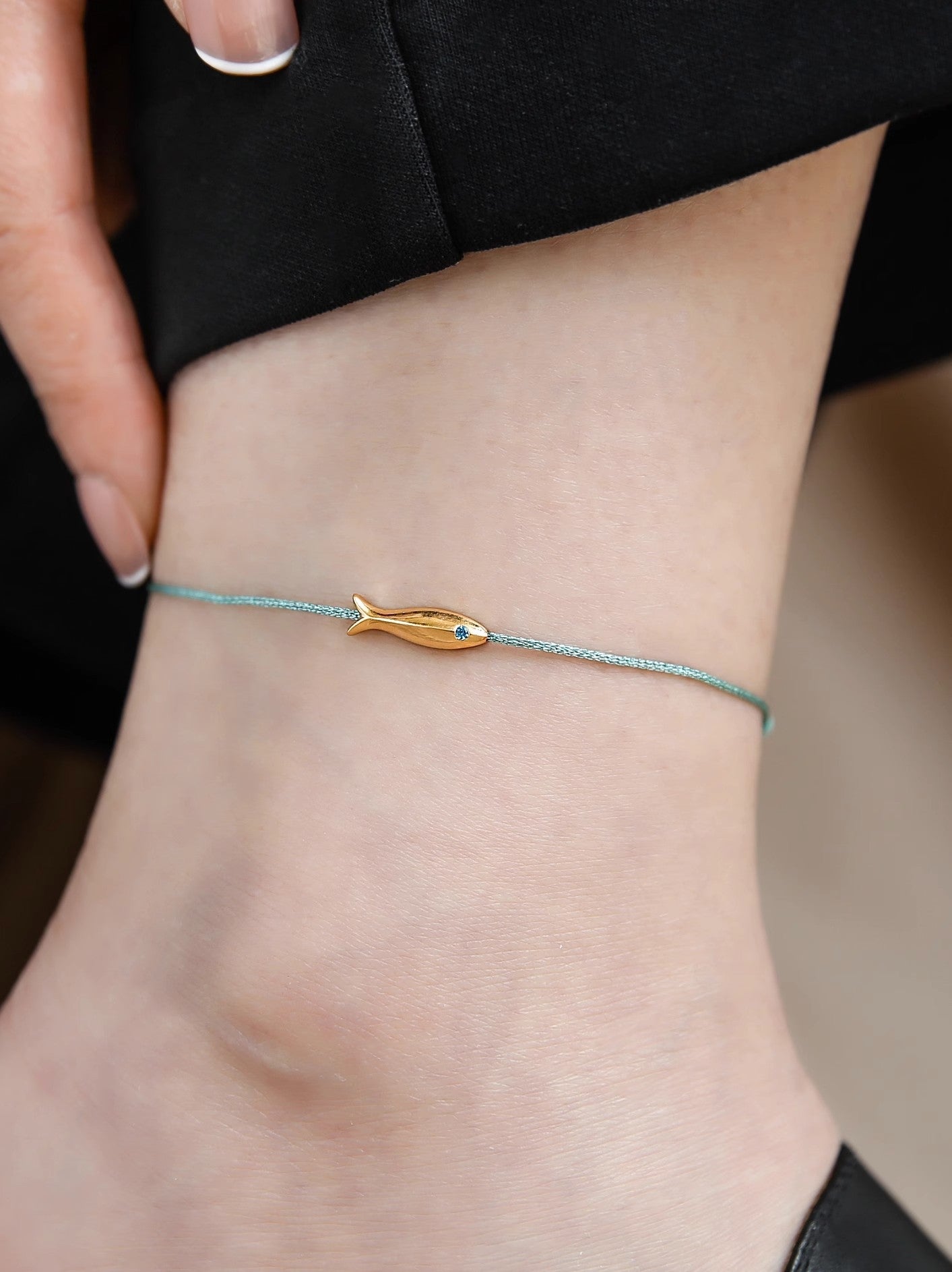 Simple Copper Fish Rope Women's Anklet - Minimalist 2023 Design