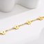 Simple Floral 18k Gold Plated Stainless Steel Bracelet