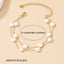 Simple Flower Alloy Double-Layer Starry Pearl Bracelet