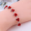 Simple Gold Plated Flower Alloy Women's Bracelet