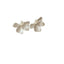 Korean Petal Pearl Stud Earrings - S925 Silver Needle Flower Design